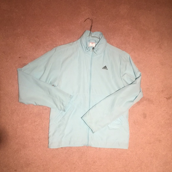 Light Blue Adidas Windbreaker - Picture 3 of 8
